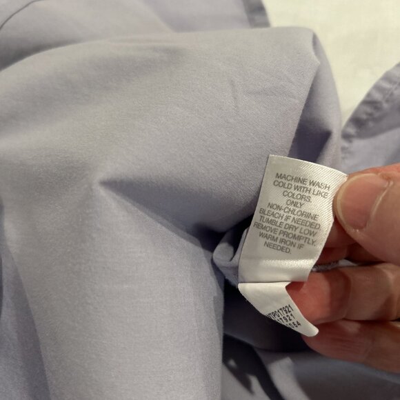 J.Jill Womens Blouse L Lilac Purple Button Down High Low Oversized Career - Picture 8 of 8